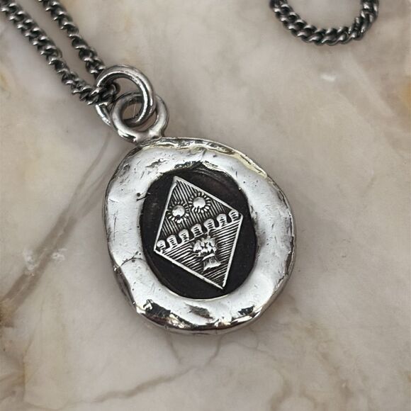 NEW! Pyrrha Harvest of Dreams Talisman 925 Sterling Silver 16” Chain - Picture 3 of 8